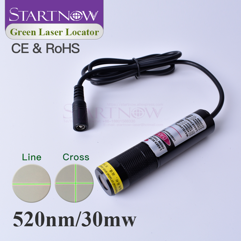 Industrial Laser Pointer - Módulo Laser Verde 520nm 30mW para