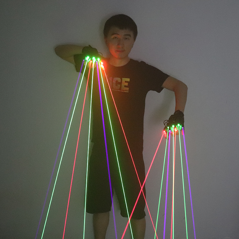 Industrial Laser Projector - Verde vermelho azul luvas laser com