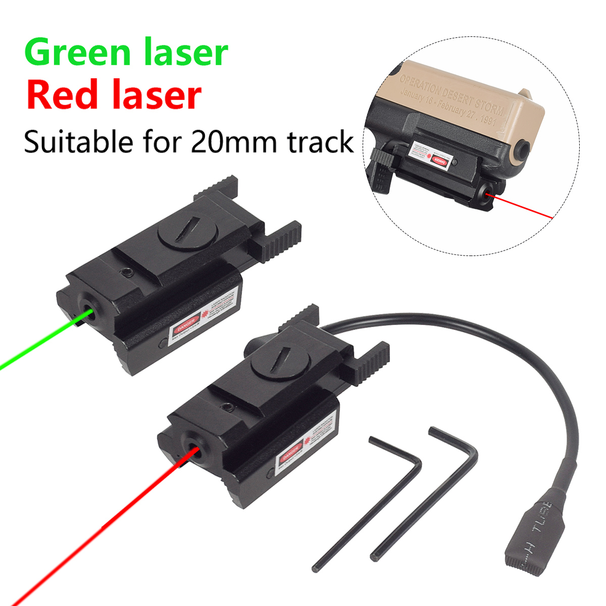 Industrial Laser Pointer - Mira Laser Tática Potente de Metal