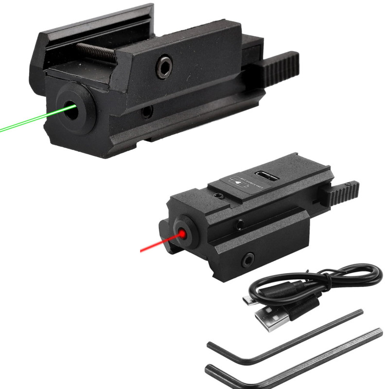 Industrial Laser Pointer - Carregamento USB Mini Mira Laser Vermelha