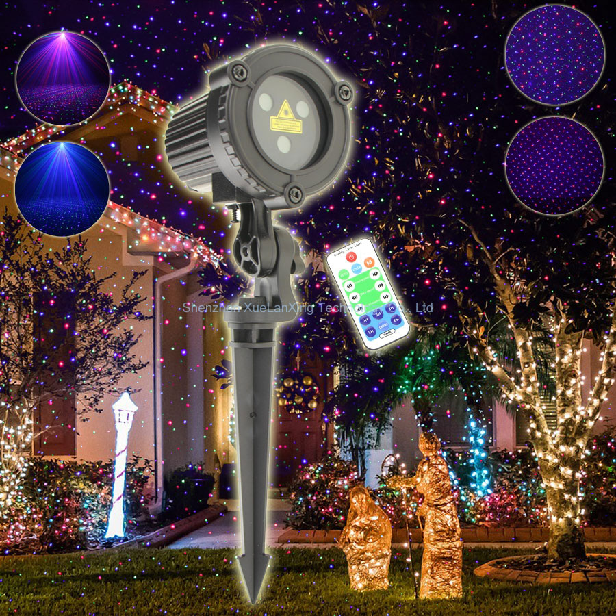 Industrial Laser Projector - Eshiny rg/rgb laser jardim luz em