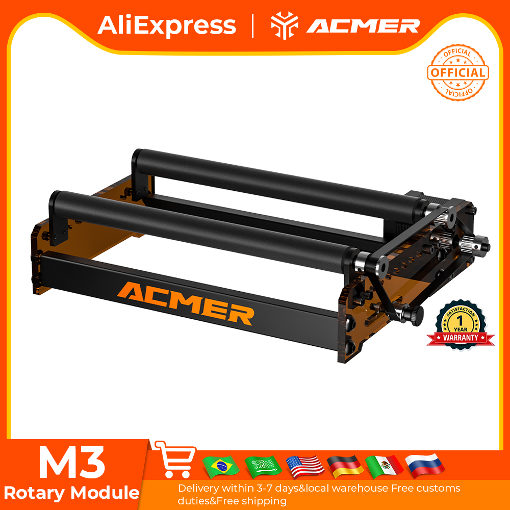 Rolo giratório a laser ACMER M - Laser Engraving Software avaliação e preço