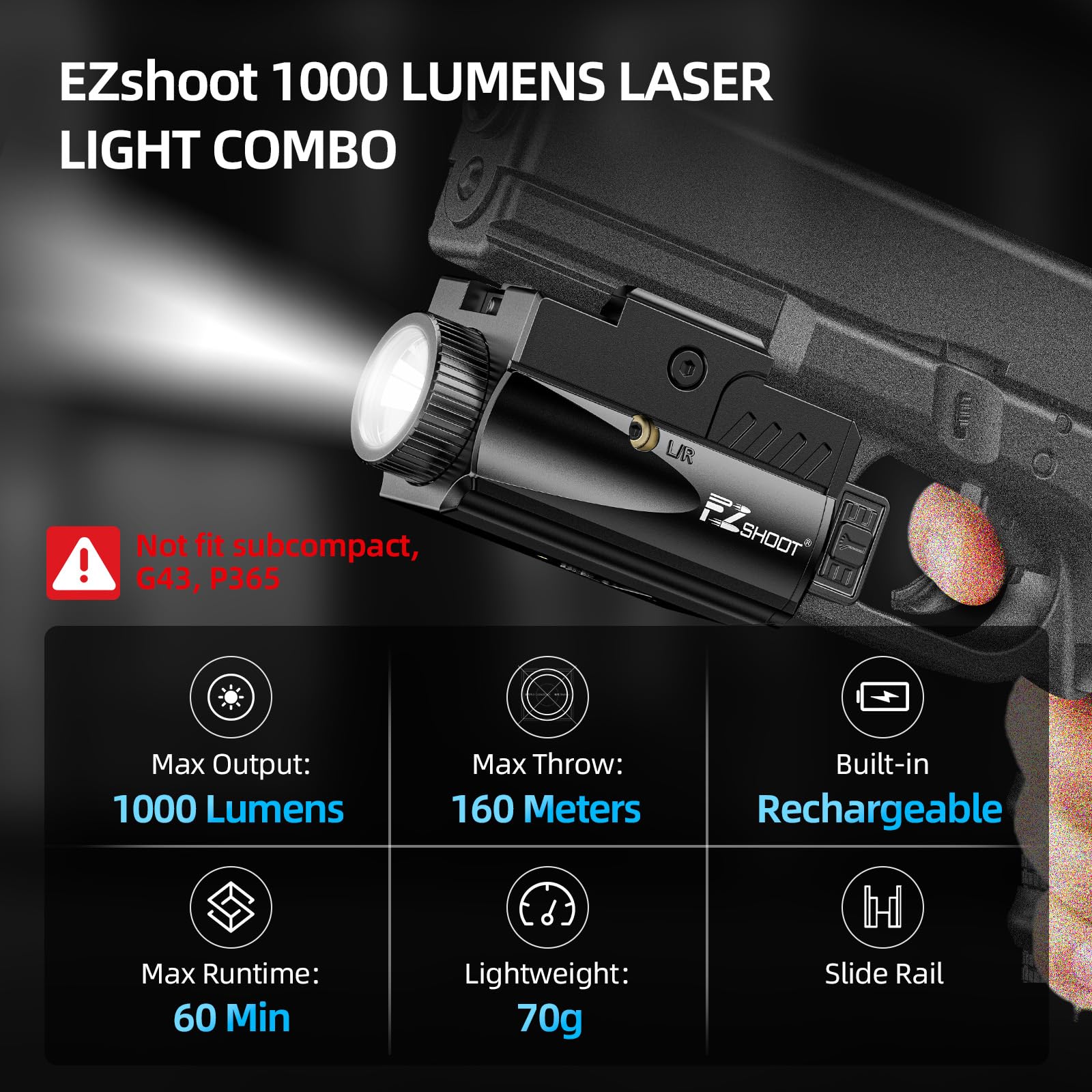 Lanterna para Pistola EZshoot  - Industrial Laser Pointer avaliação e preço