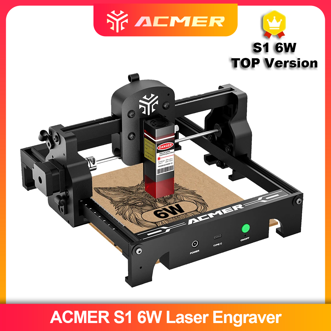ACMER S1 2.5/3.5/6W Máquina de - Laser Engraving Software avaliação e preço